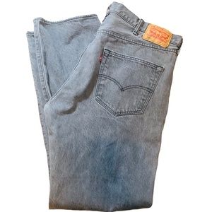 LEVI’S 501 Gray Wash Button Fly Jeans 40x32